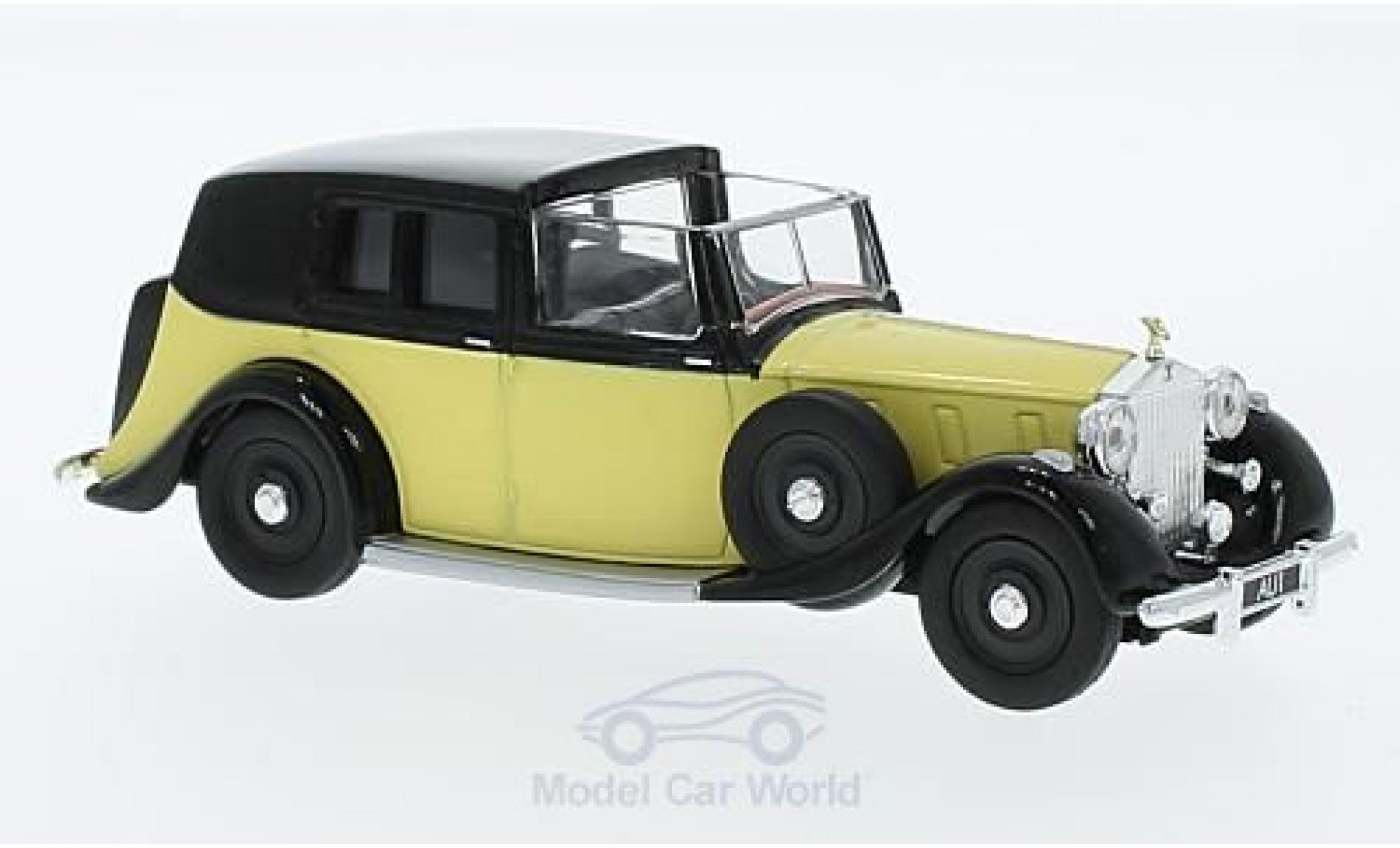 Rolls Royce Phantom 1/36 Corgi III Sedance de Ville giallo/nero RHD James Bond Goldfinger modellino in miniatura