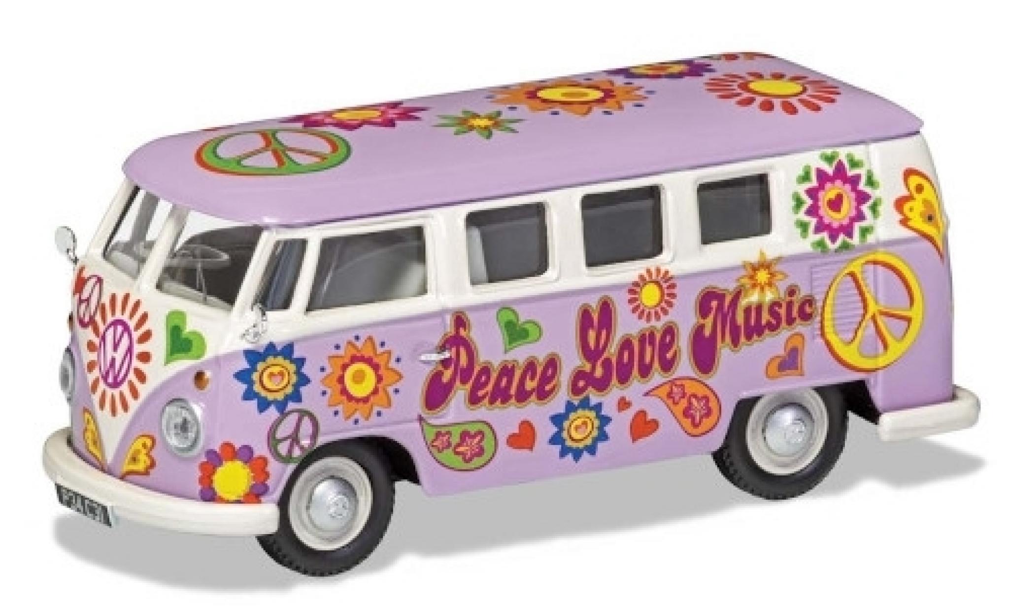 Volkswagen T1 1/43 Corgi Camper Peace Love & Music modellino in miniatura