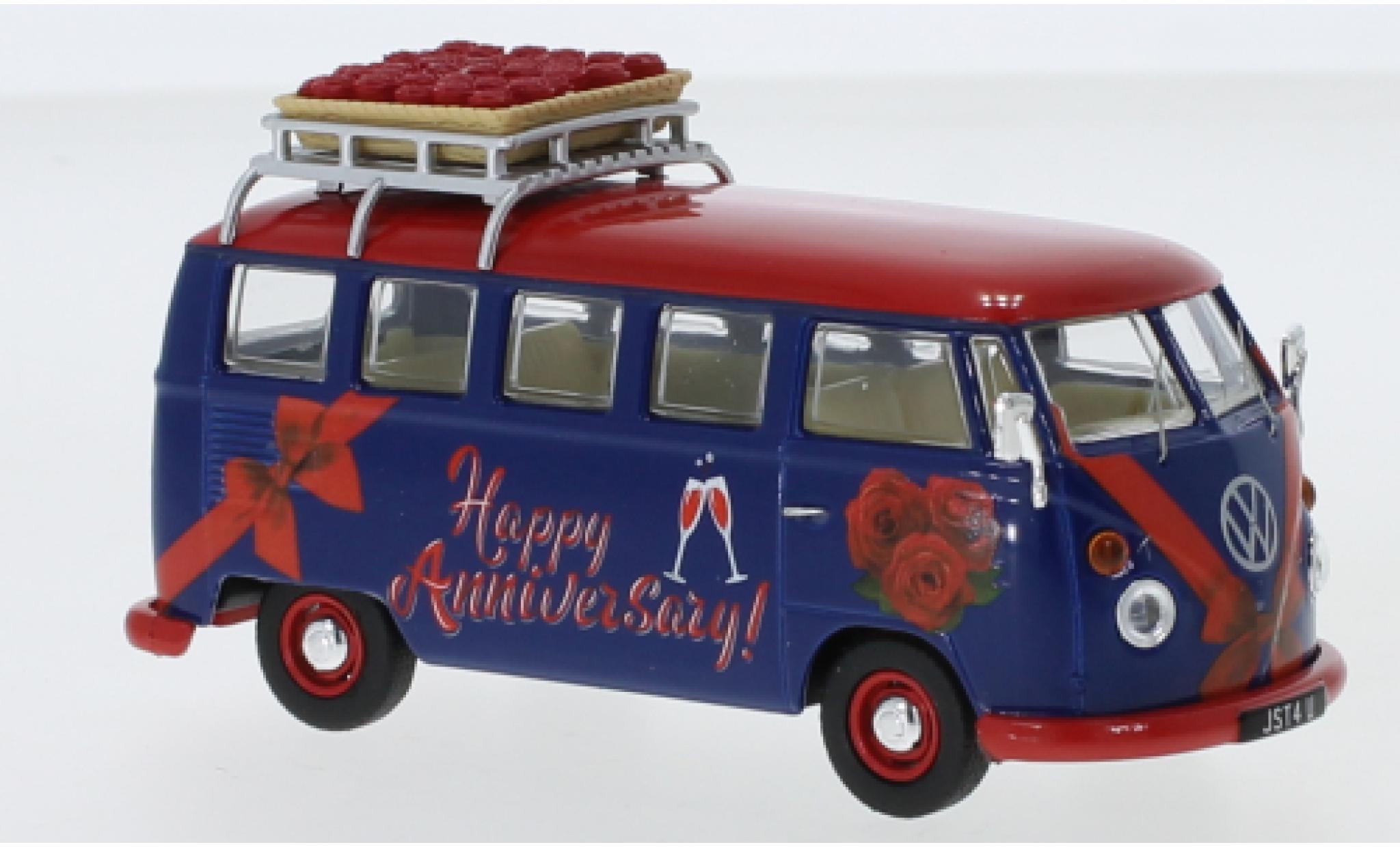 Volkswagen T1 1/43 Corgi Camper RHD Happy Anniversary avec Rack de toit et charge modellino in miniatura