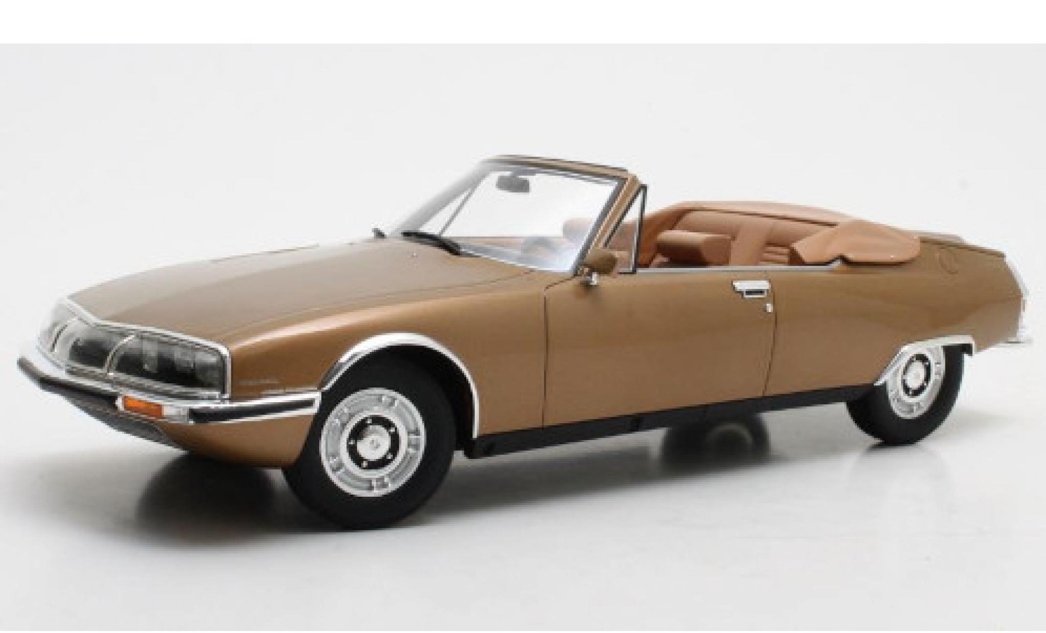Citroen SM 1/18 Cult Scale Models Mylord Chapron gold 1971 modellino in miniatura