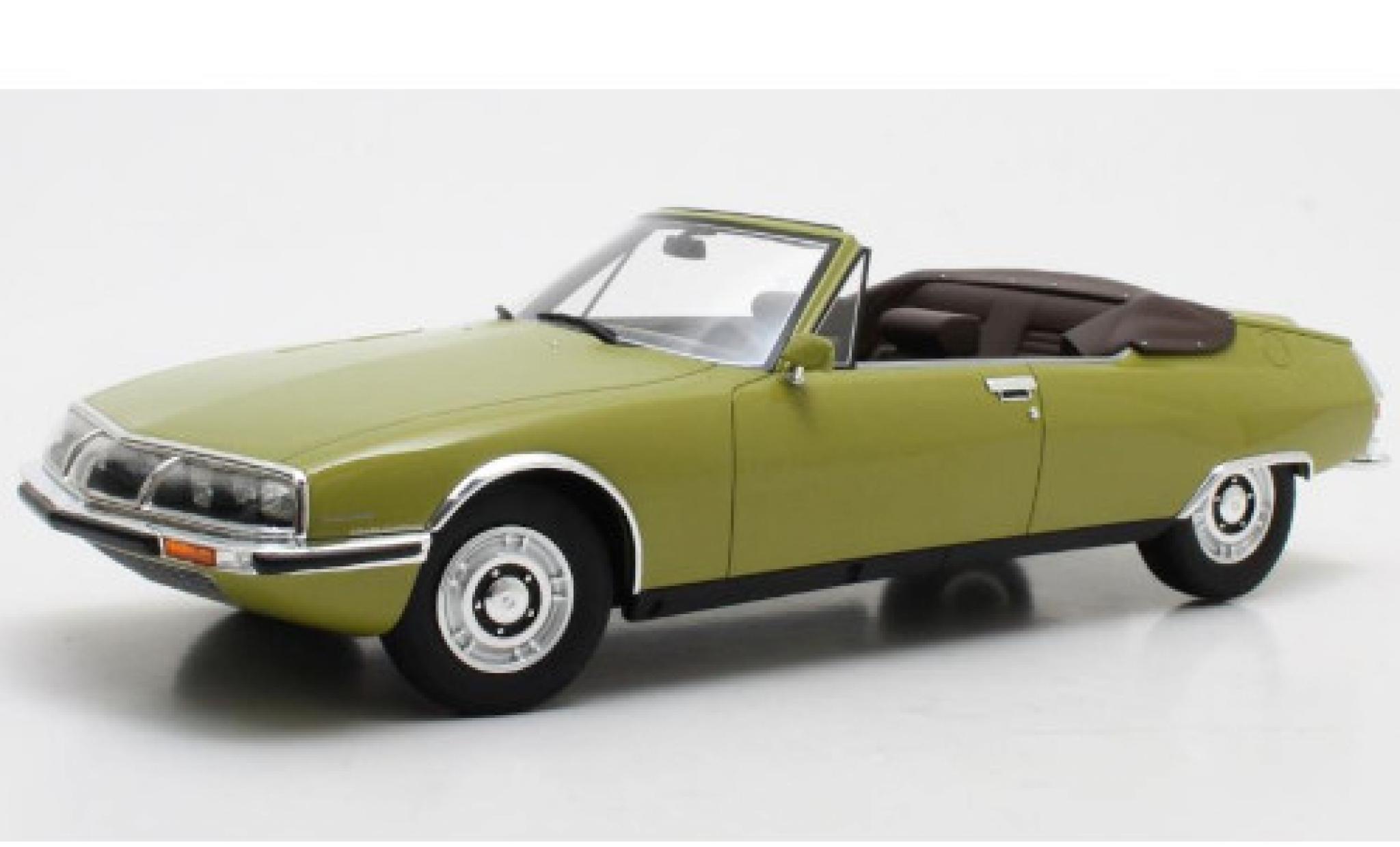 Citroen SM 1/18 Cult Scale Models Mylord Chapron metallico verde 1971 modellino in miniatura