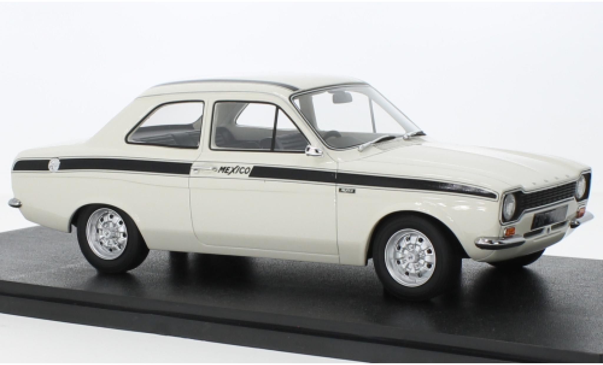 Ford Escort 1/18 Cult Scale Models MKI Mexico bianco RHD 1973 modellino in miniatura