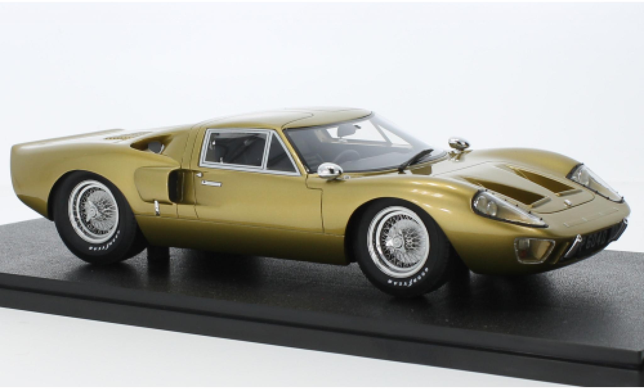 Ford GT40 1/18 Cult Scale Models MK III doré RHD 1966 modellino in miniatura