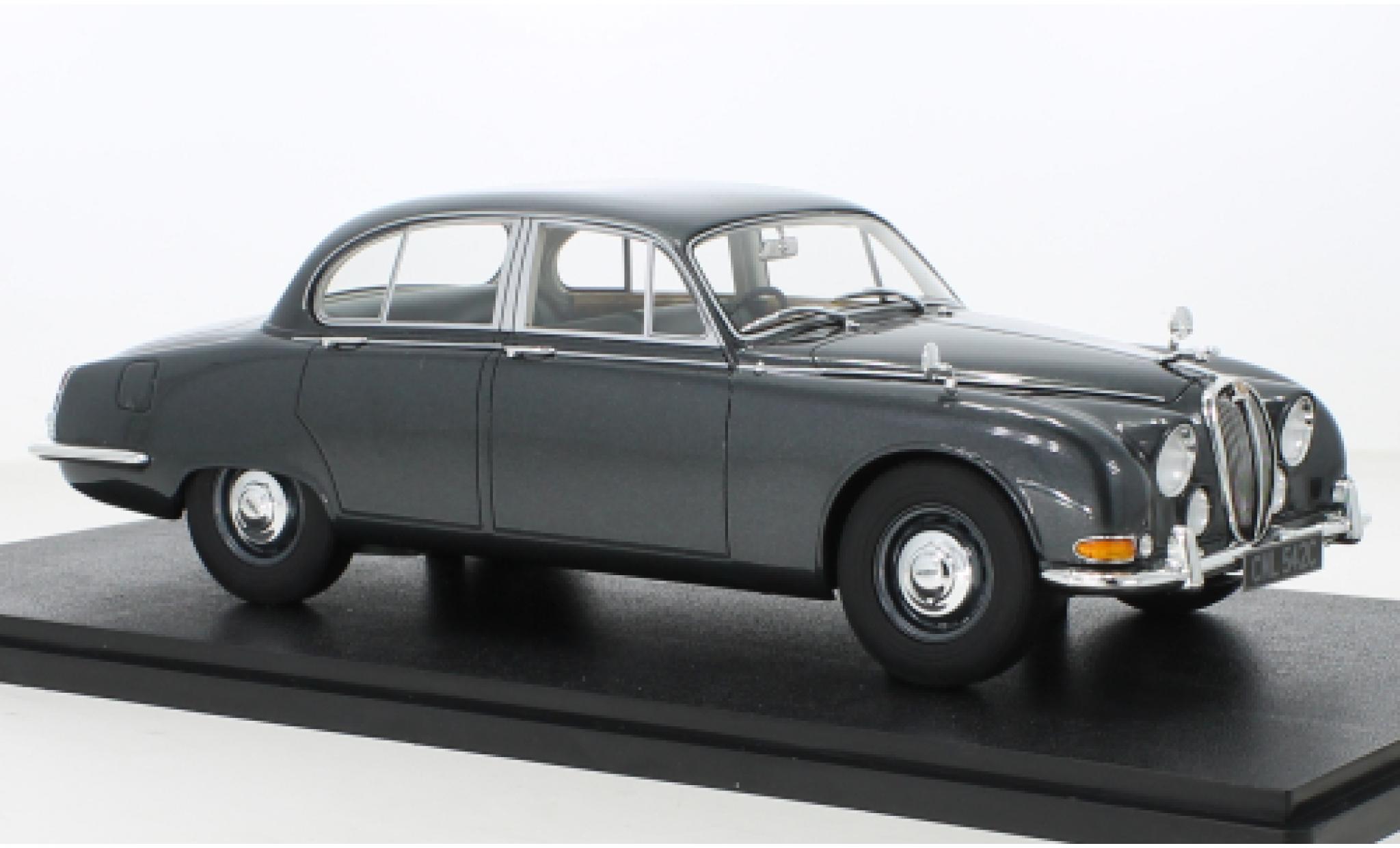 Jaguar S-Type 1/18 Cult Scale Models metallise grigio RHD 1965 modellino in miniatura