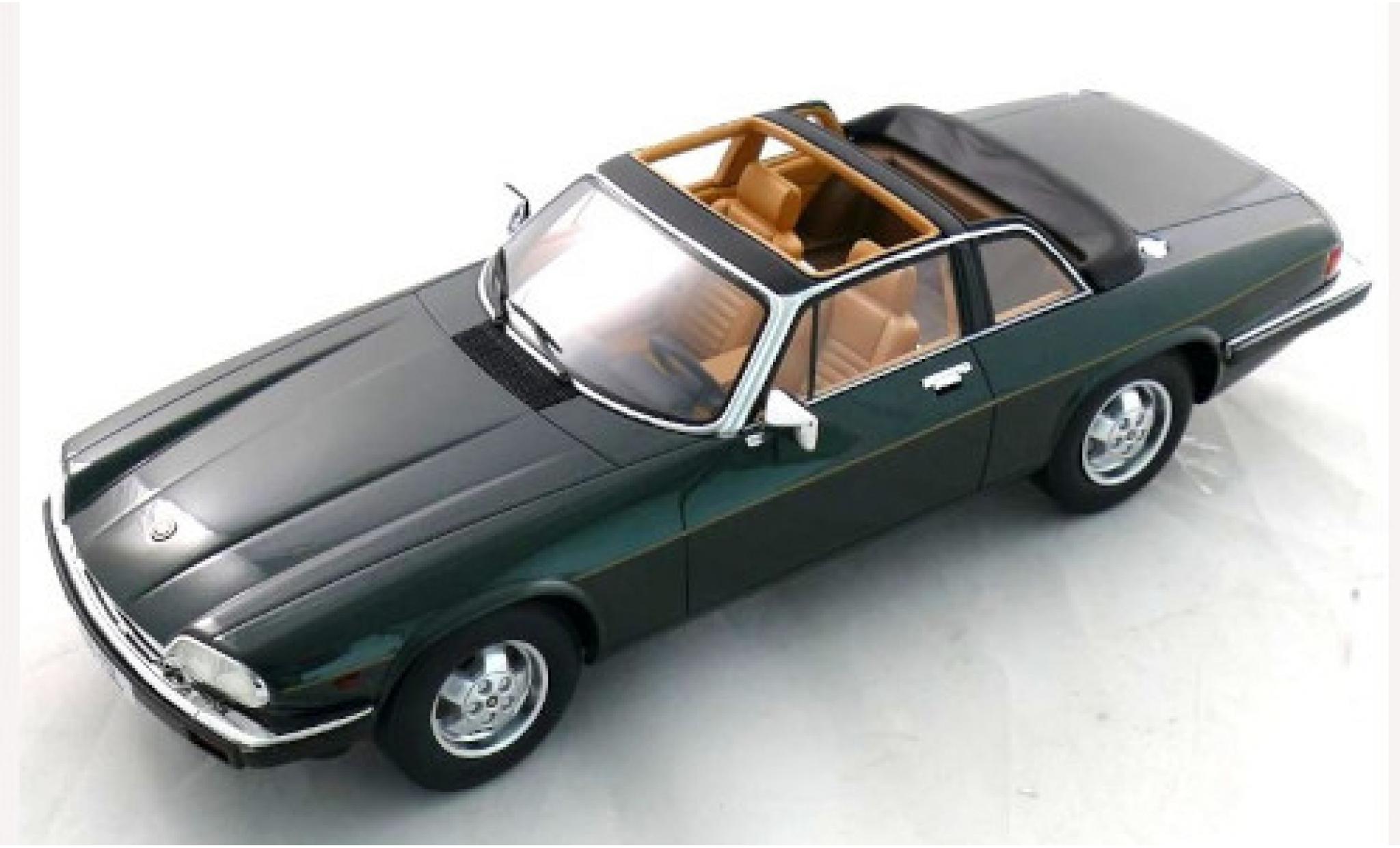 Jaguar XJ 1/18 Cult Scale Models -SC metallise verde 1983 modellino in miniatura