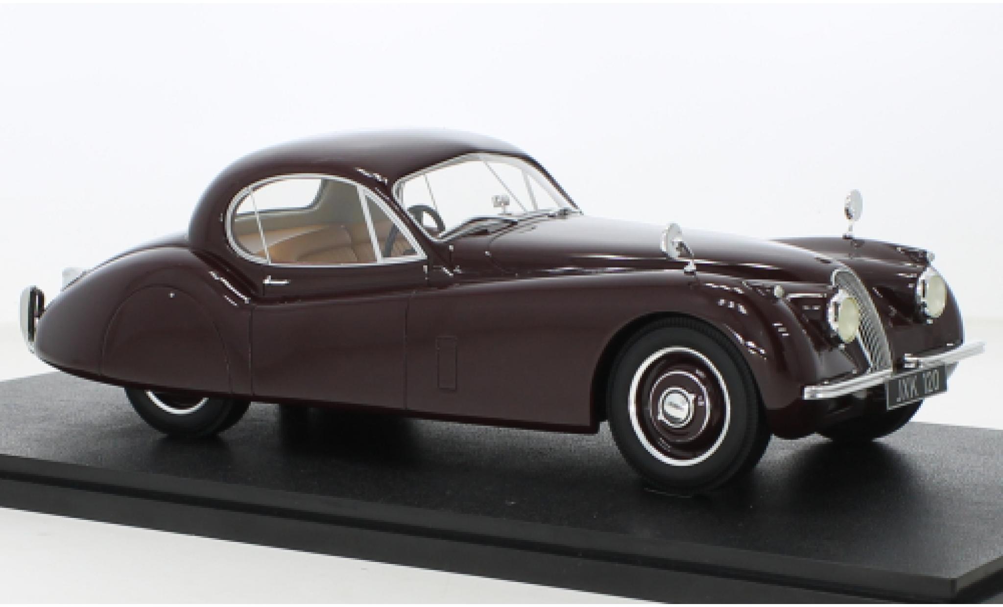 Jaguar XK 1/18 Cult Scale Models 120 FHC rosso RHD 1951 modellino in miniatura