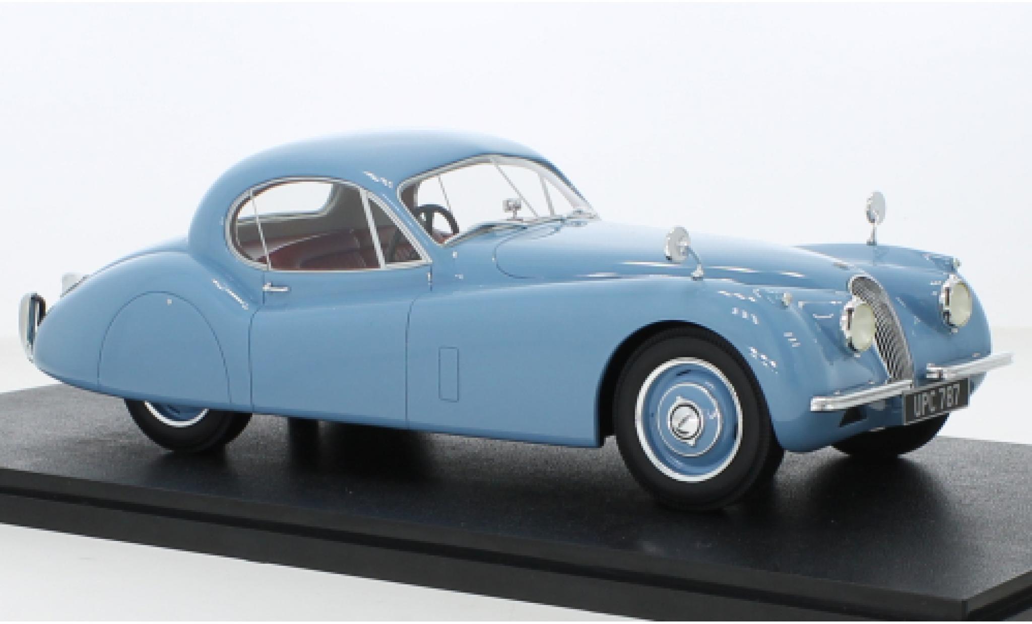 Jaguar XK 1/18 Cult Scale Models 120 FHC blu RHD 1951 modellino in miniatura