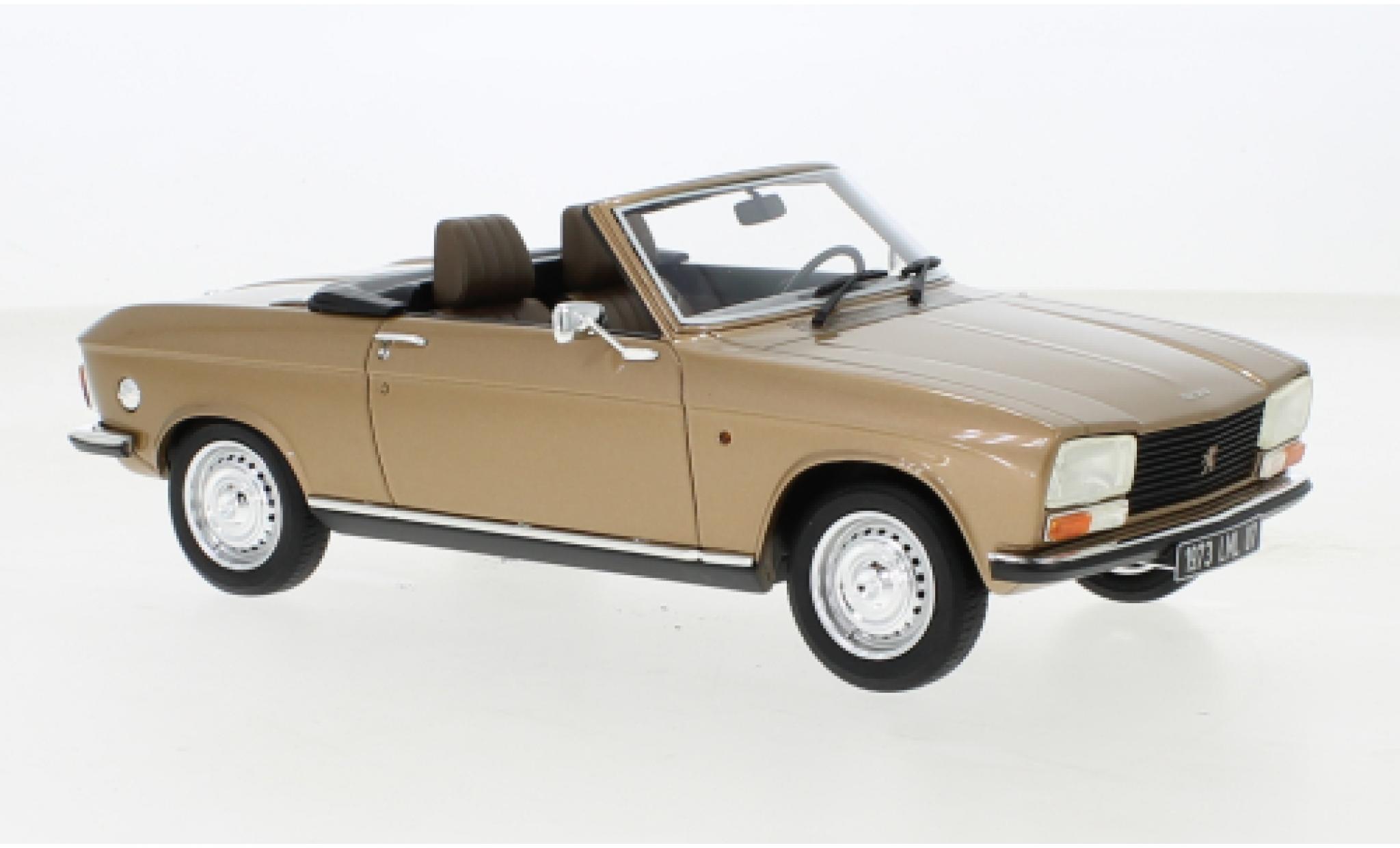 Peugeot 304 1/18 Cult Scale Models Cabriolet metallise beige 1973 modellino in miniatura