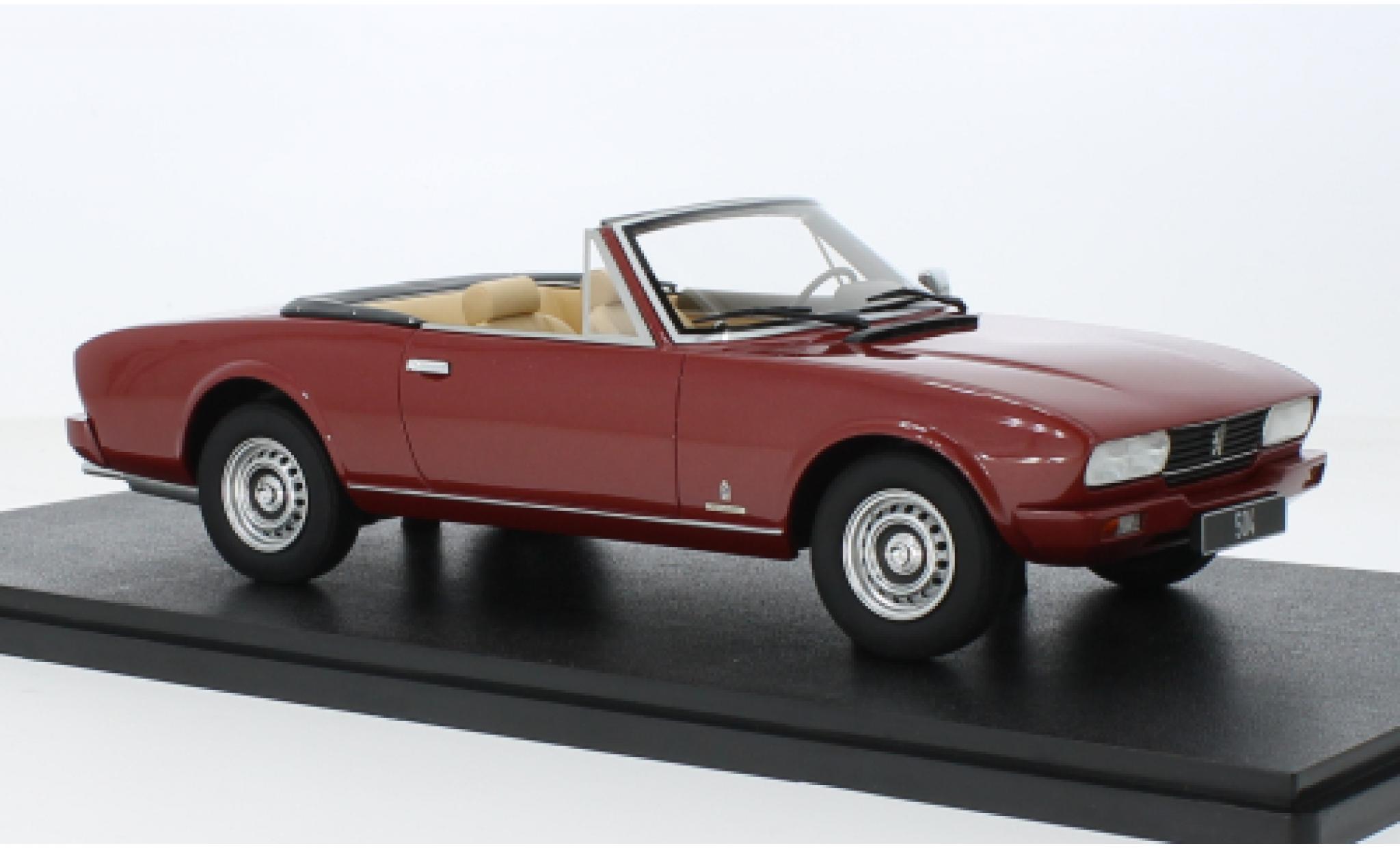 Peugeot 504 1/18 Cult Scale Models cabriolet metallise rosso 1983 modellino in miniatura