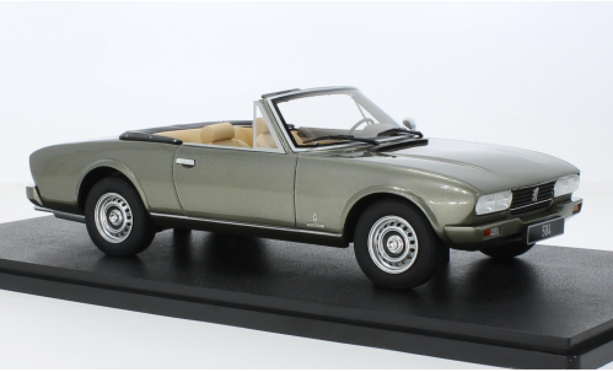 Peugeot 504 1/18 Cult Scale Models cabriolet metallise verde 1983 modellino in miniatura