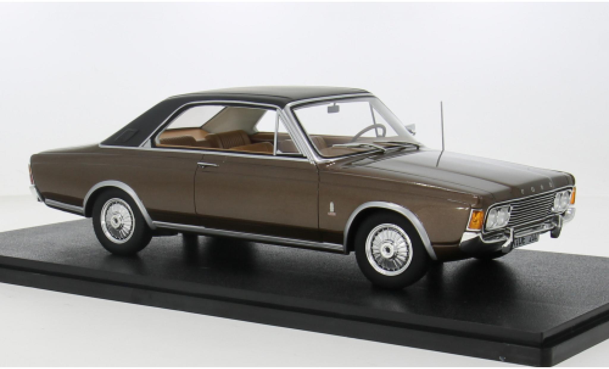 Ford Taunus 1/18 Cult Scale Models P7b 17M Coupe braun 1969 1:18 modellino in miniatura