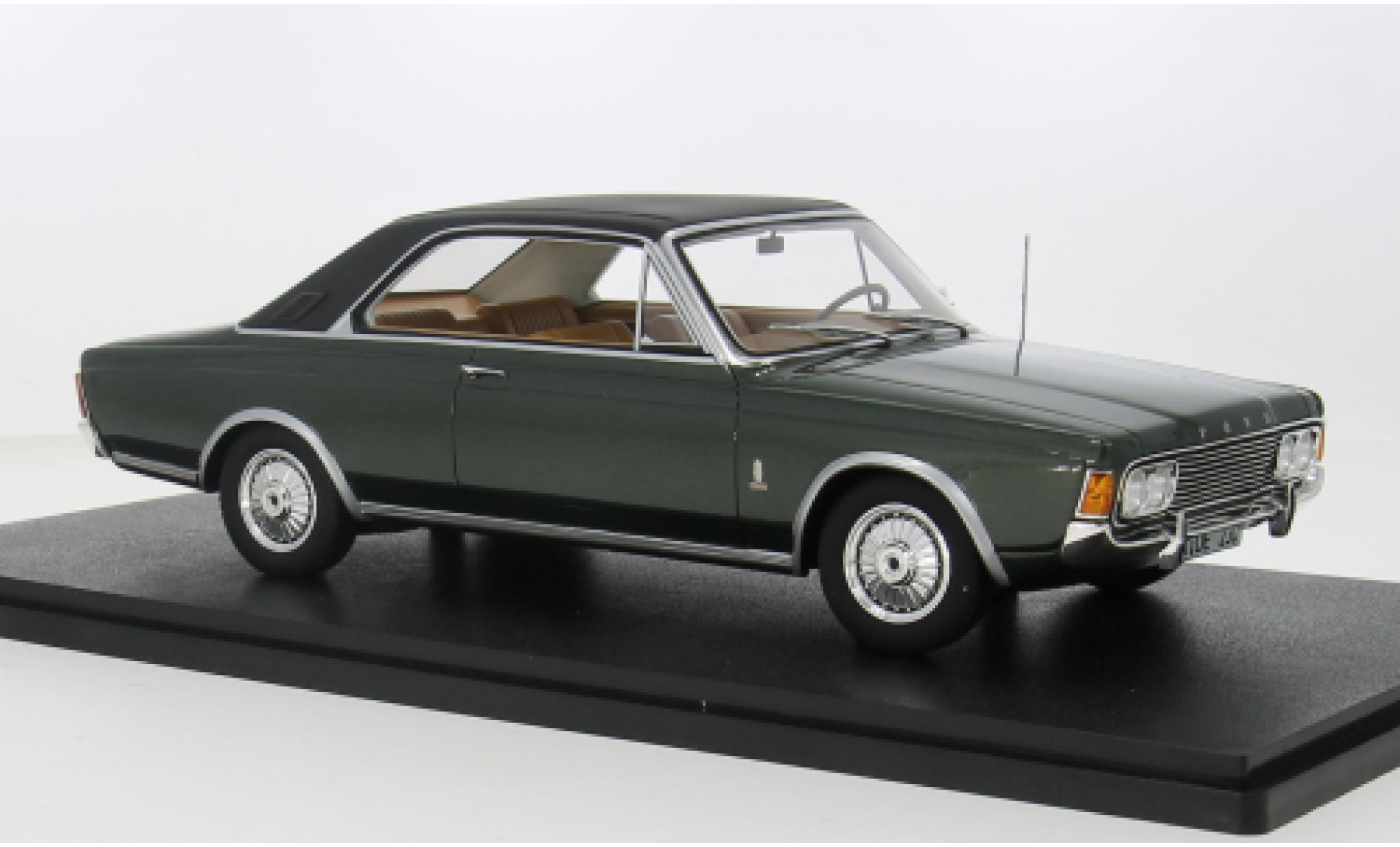 Ford Taunus 1/18 Cult Scale Models P7b 17M Coupe grün 1969 1:18 modellino in miniatura