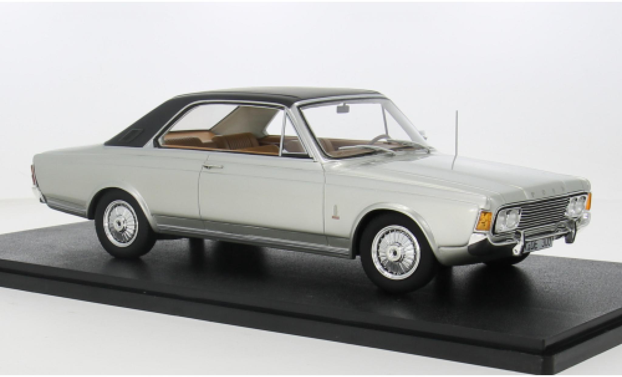 Ford Taunus 1/18 Cult Scale Models P7b 17M Coupe silber 1969 1:18 modellino in miniatura
