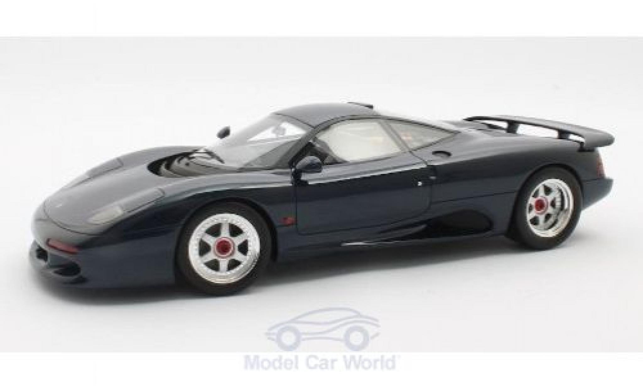 Jaguar XJ 1/18 Cult Scale Models -R metallico blu RHD 1990 modellino in miniatura
