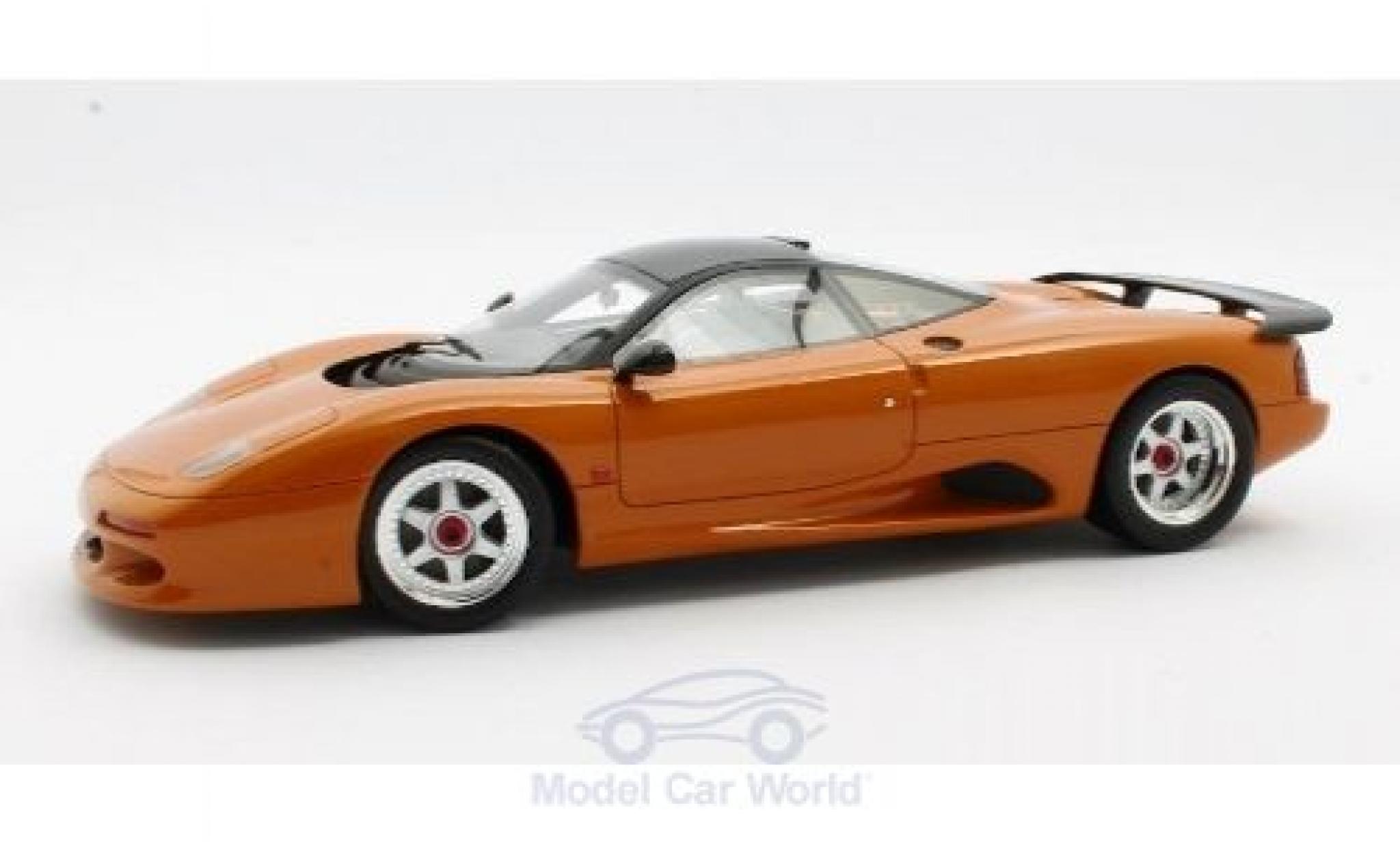 Jaguar XJ 1/18 Cult Scale Models -R metallico orange RHD 1990 modellino in miniatura