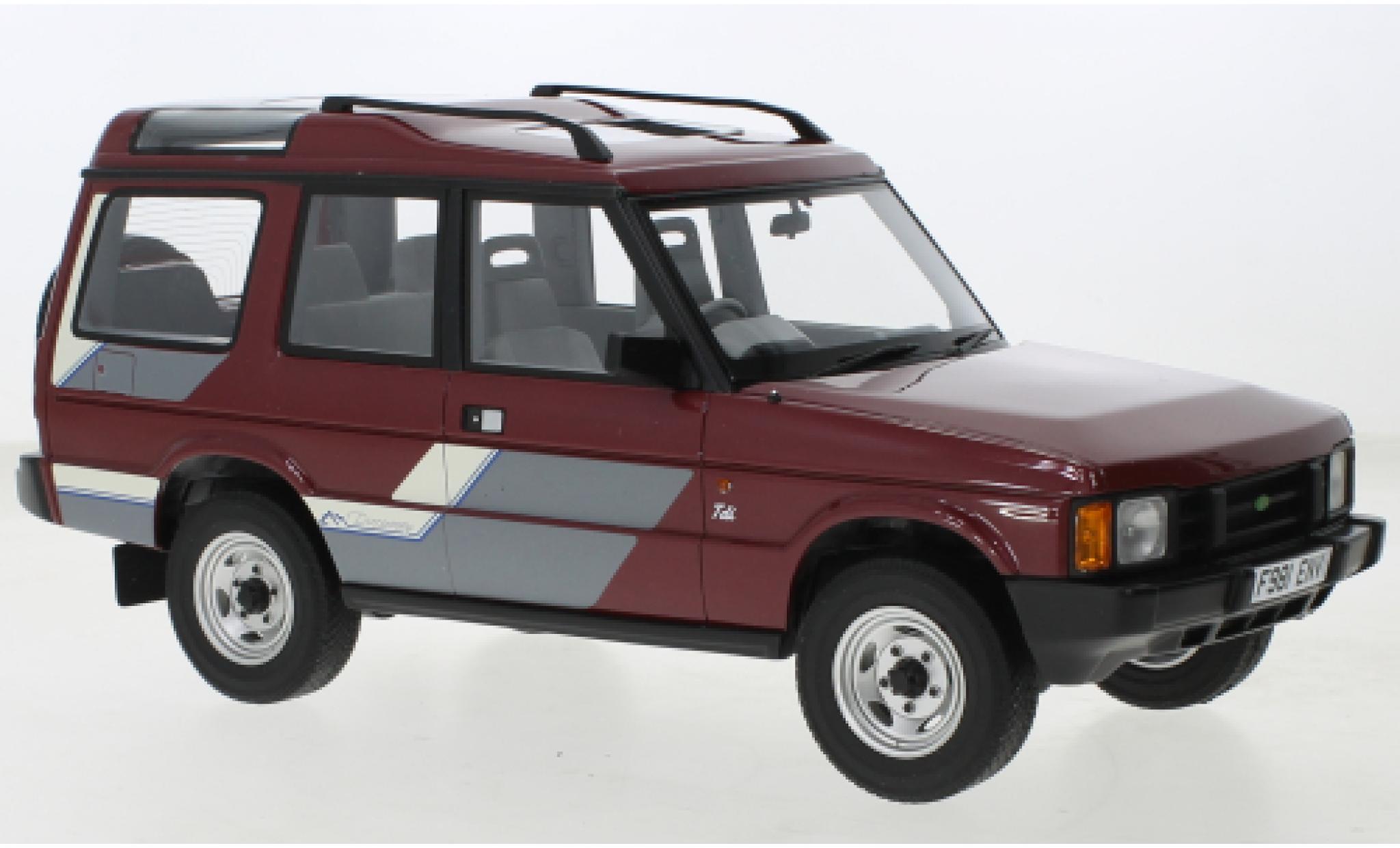 Land Rover Discovery 1/18 Cult Scale Models MkI metallise rot/Dekor RHD 1989 1:18 modellino in miniatura