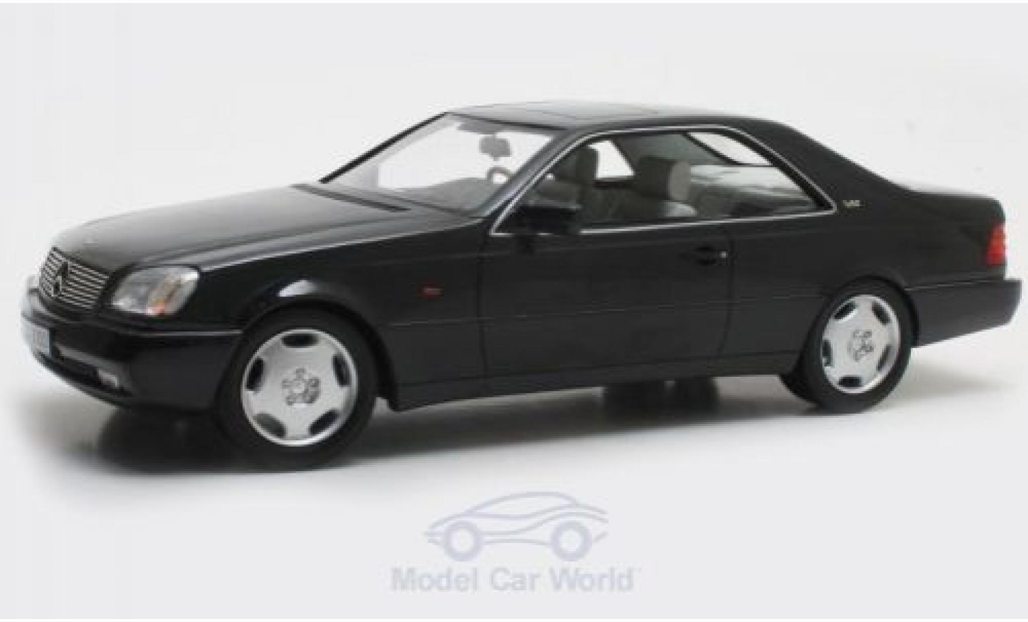 Mercedes 600 1/18 Cult Scale Models SEC (C140) metallico nero 1992 modellino in miniatura