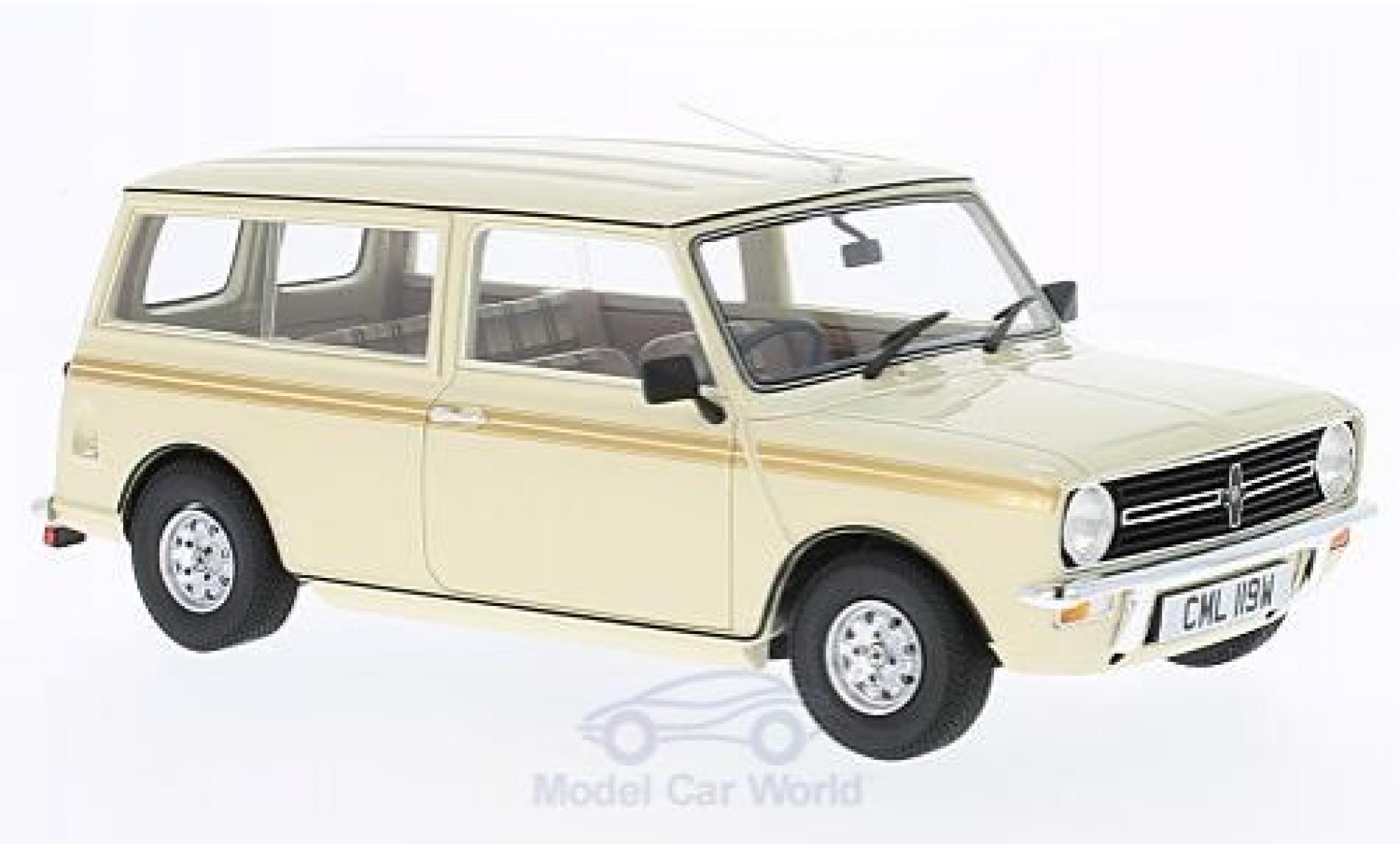 Mini Clubman 1/18 Cult Scale Models Estate beige/beige RHD 1974 ohne Vitrine modellino in miniatura