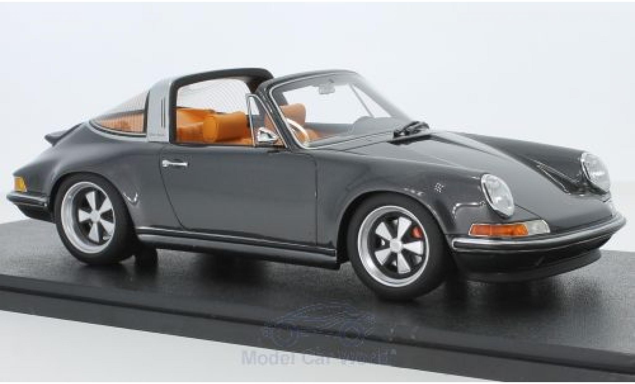 Porsche 911 1/18 Cult Scale Models Targa metallico grigio Singer modellino in miniatura