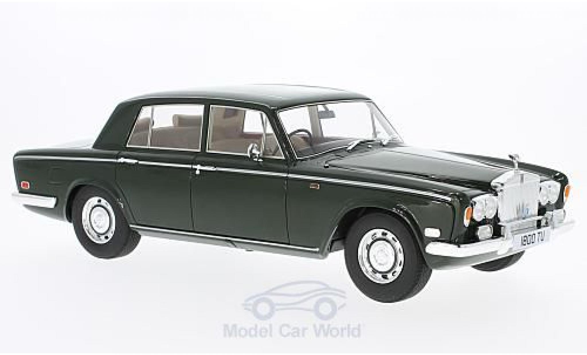 Rolls Royce Silver Shadow 1/18 Cult Scale Models verde RHD 1975 ohne Vitrine modellino in miniatura