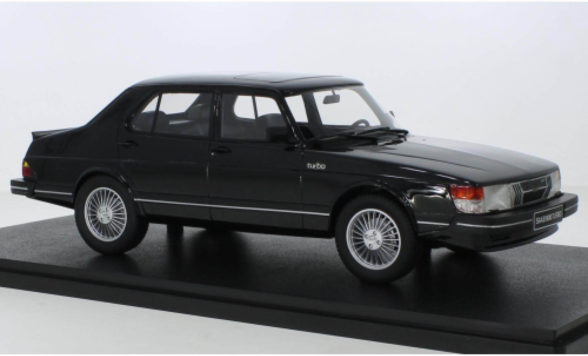Saab 900 1/18 Cult Scale Models Turbo nero 1983 modellino in miniatura