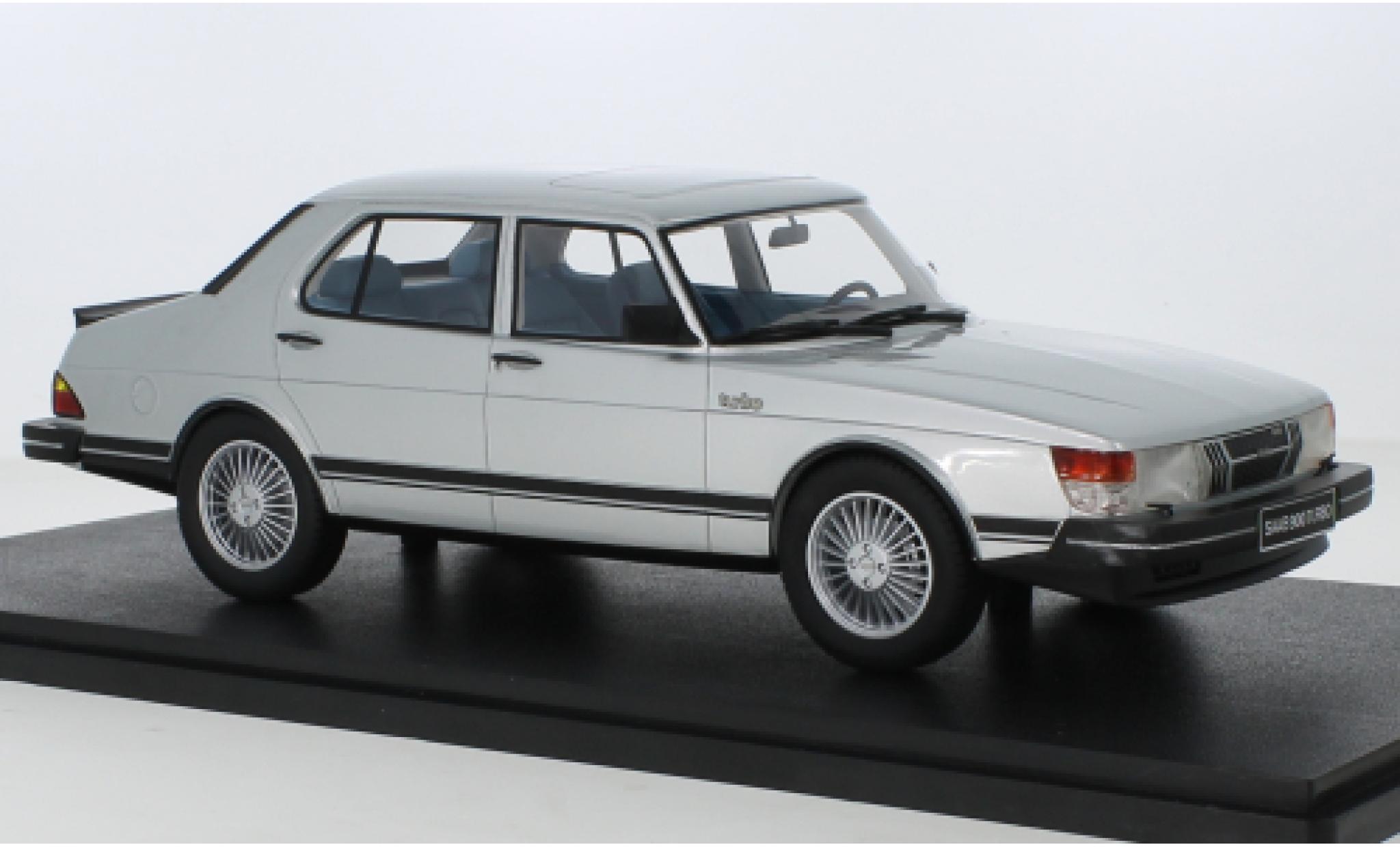 Saab 900 1/18 Cult Scale Models Turbo grigio 1983 modellino in miniatura