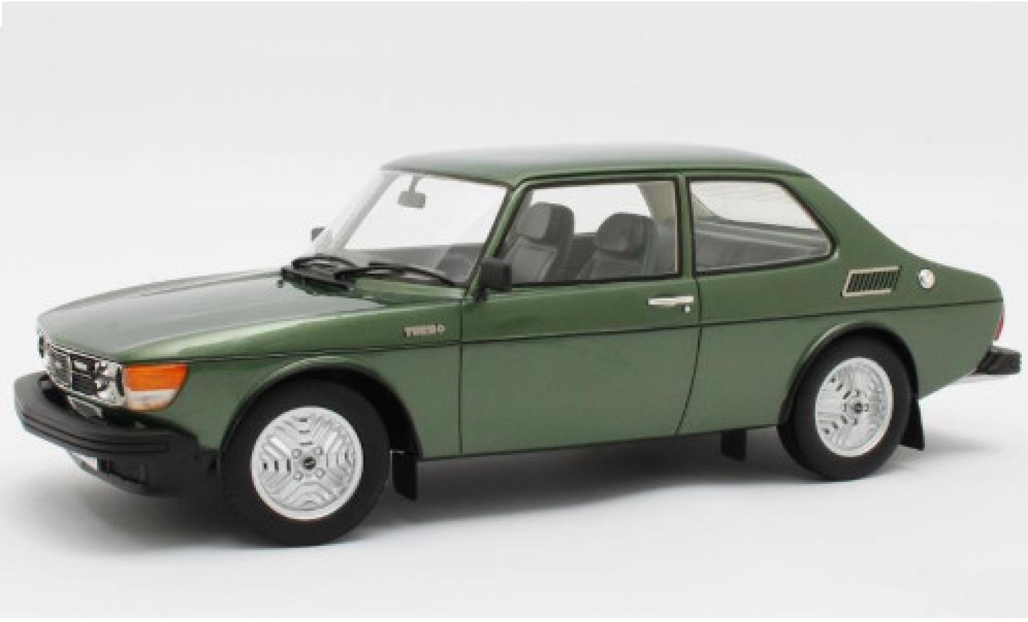 Saab 99 1/18 Cult Scale Models Turbo metallico verde 1978 modellino in miniatura