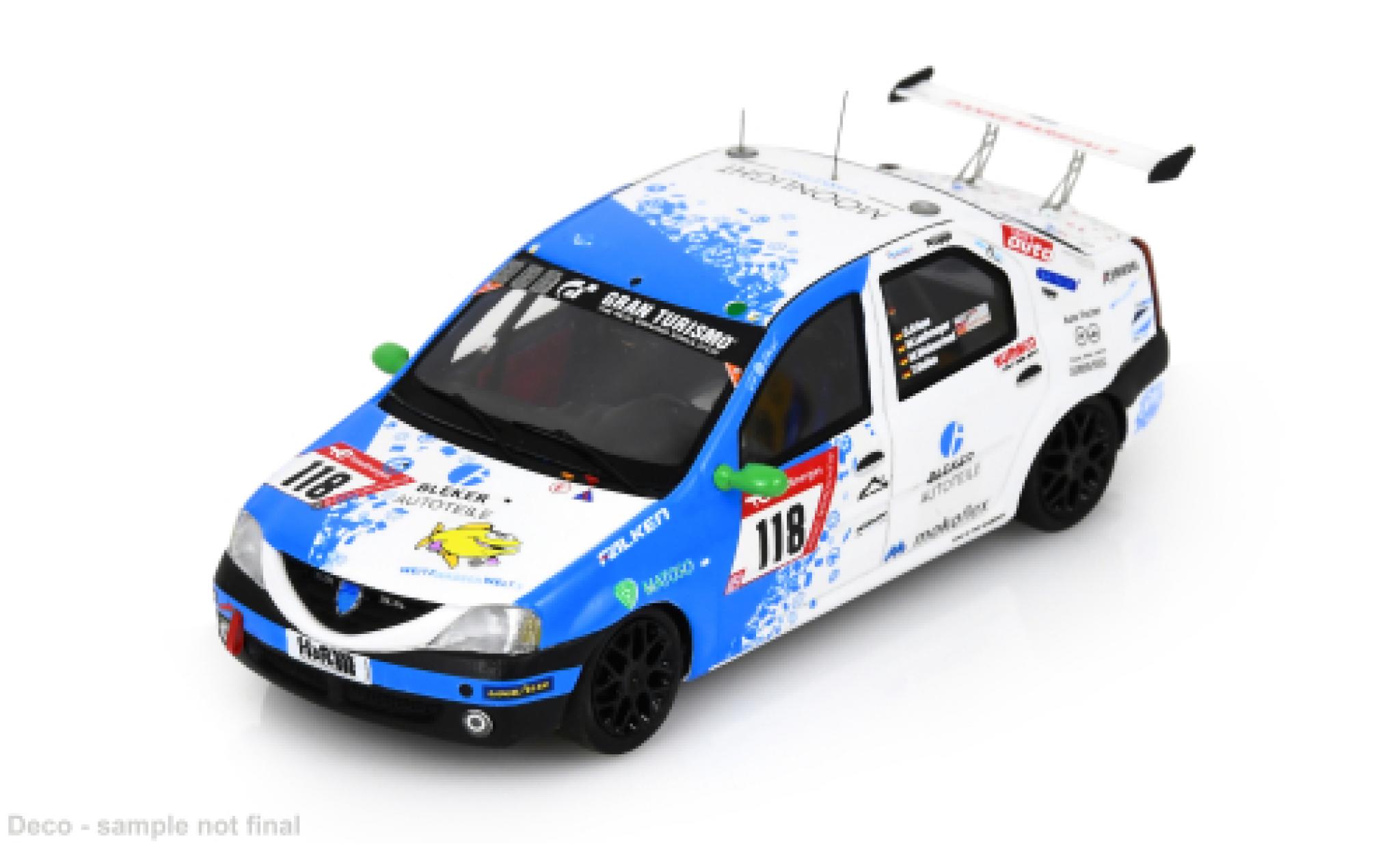 Dacia Logan 1/43 Spark 24h N&uuml;rburgring 2023 Team SwiftWing.de #118 O.Kriese/M.Lachmayer 1:43 modellino in miniatura