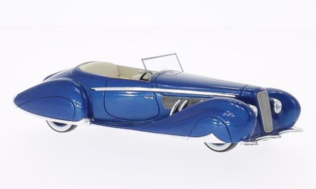 Delage D8-120 1/43 Spark Figoni & Falaschi blu 1939 modellino in miniatura