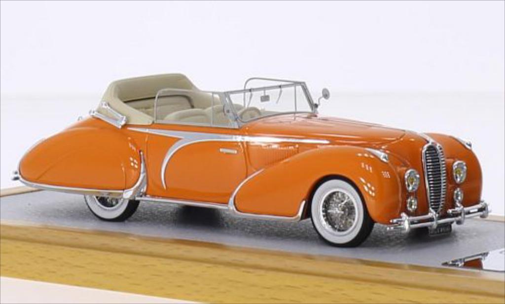 Delahaye 135 1/43 Chromes Cabriolet Figoni Falaschi marroneee RHD 1948 modellino in miniatura