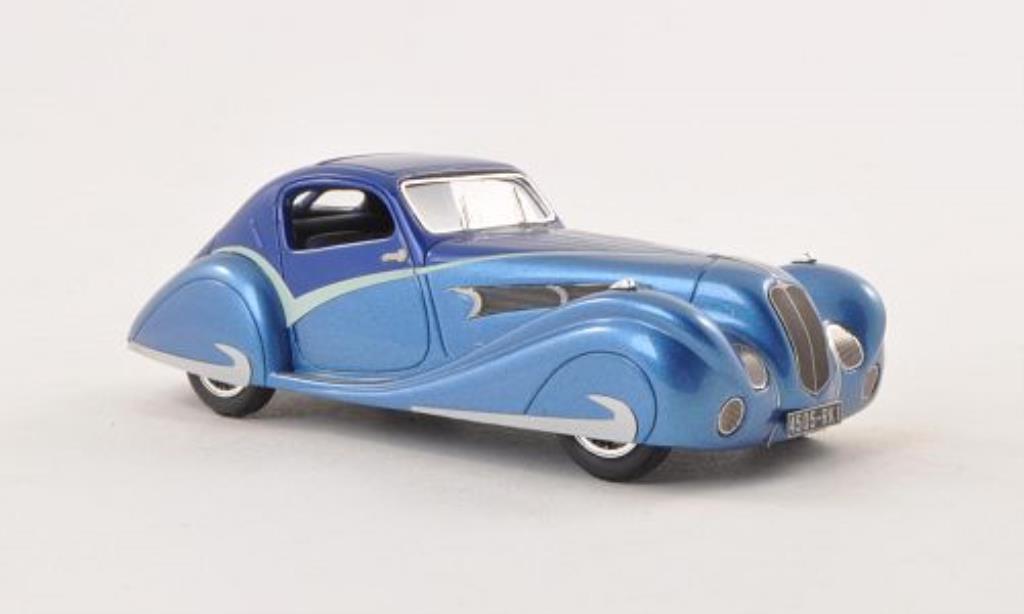 Delahaye 135 1/43 Luxcar Competition Coupe Figoni & Falaschi blu/blu 1936 modellino in miniatura