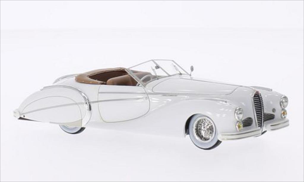 Delahaye 135 1/43 Chromes MS Roadster Saoutchik bianco RHD 1949 modellino in miniatura