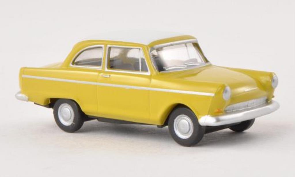 DKW Junior 1/87 Herpa giallo/bianco modellino in miniatura