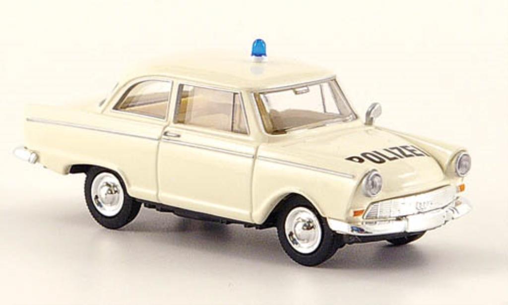 DKW Junior 1/87 Brekina Polizei bianco modellino in miniatura