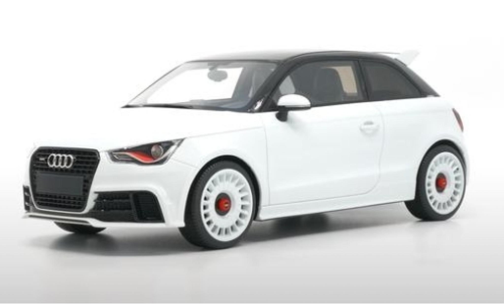Audi A1 1/18 DNA Collectibles quattro metallico bianco/nero 2012 modellino in miniatura