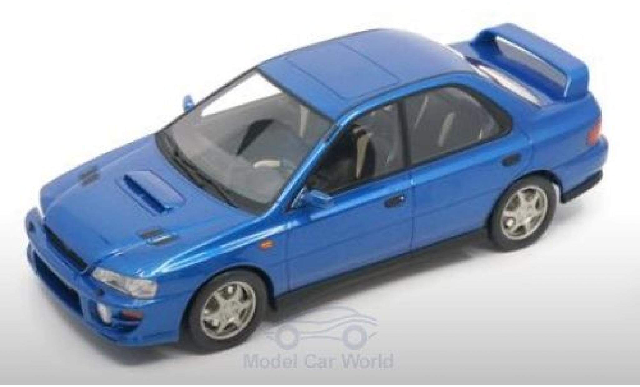 Subaru Impreza 1/18 DNA Collectibles GT Turbo metallico blu 2000 modellino in miniatura