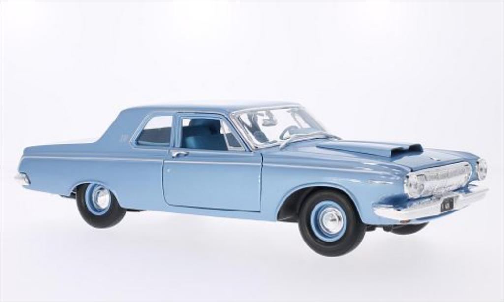 Dodge 330 1/18 Maisto metallico blu 1963 modellino in miniatura