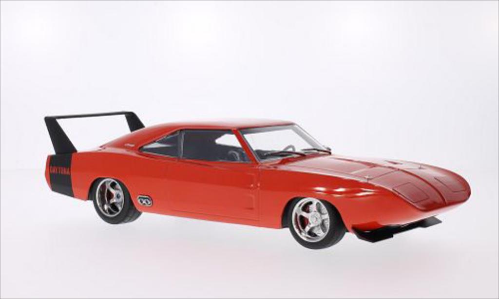 Dodge Charger Daytona 1/18 Greenlight Daytona Custom rosso/matt-nero 1969 modellino in miniatura
