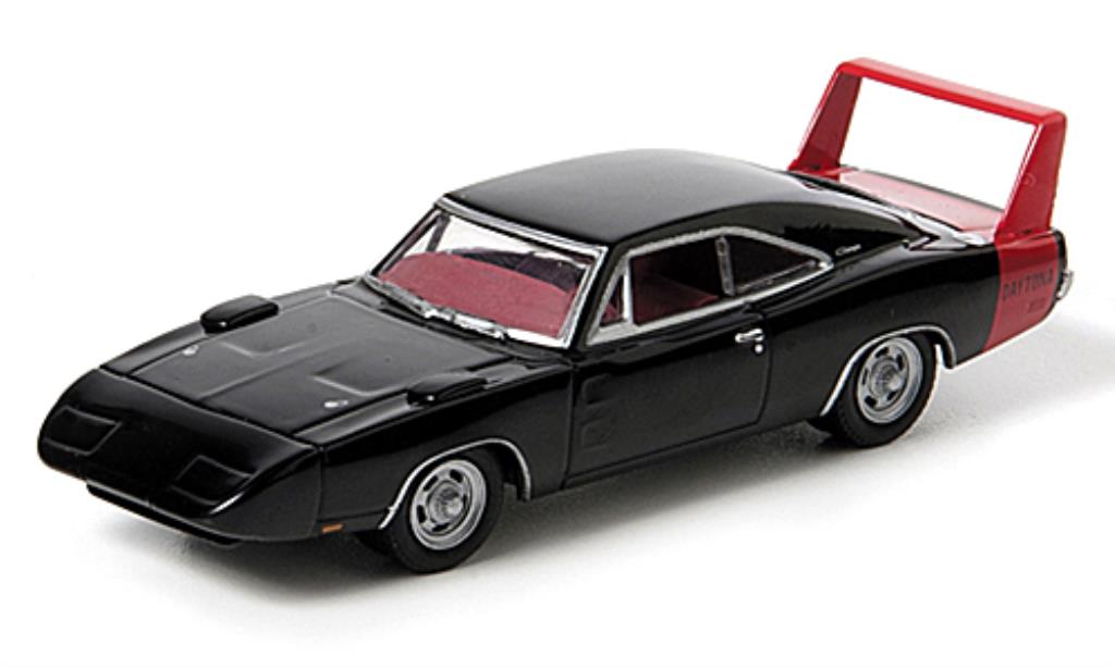Dodge Charger Daytona 1/64 Greenlight Daytona rosso/nero 1969 modellino in miniatura