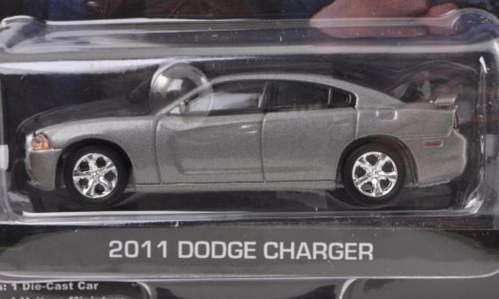 Dodge Charger 1/64 Greenlight grigio CSI: Las Vegas 2011 modellino in miniatura