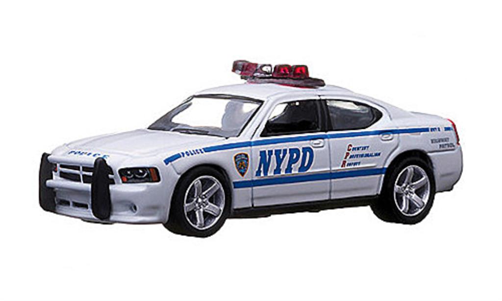 Dodge Charger 1/64 Greenlight NYPD - New York Police Department Polizei (USA) 2009 modellino in miniatura