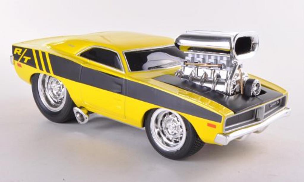 Dodge Charger 1/24 Maisto R/T giallo/nero 1969 modellino in miniatura