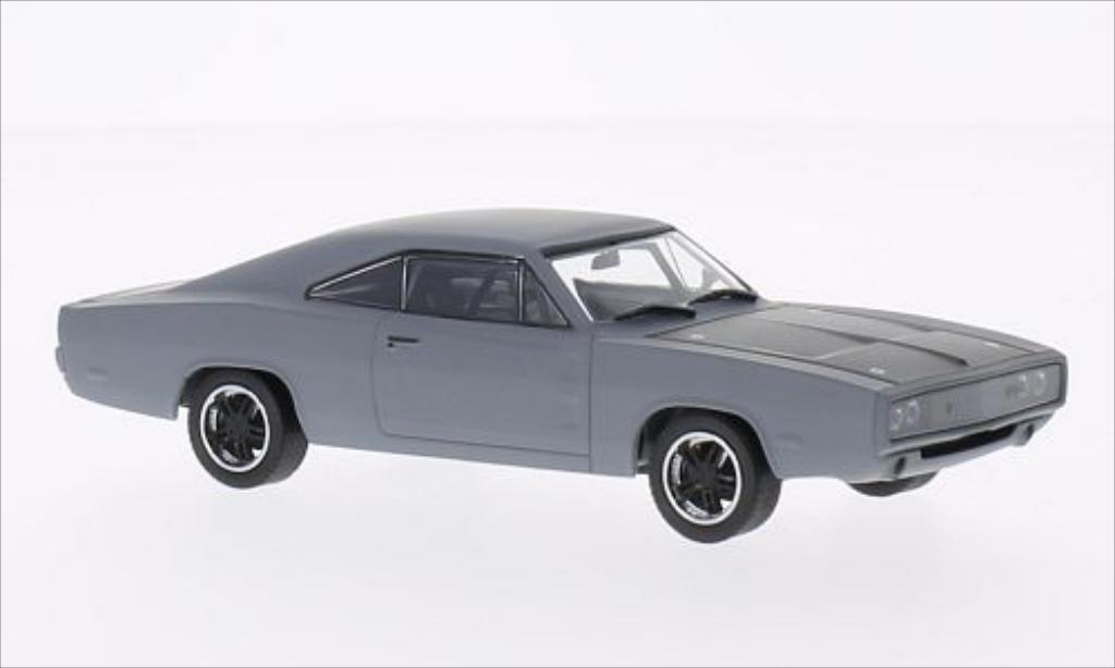 Dodge Charger 1/43 Greenlight R/T matt-grigio/nero 1970 modellino in miniatura