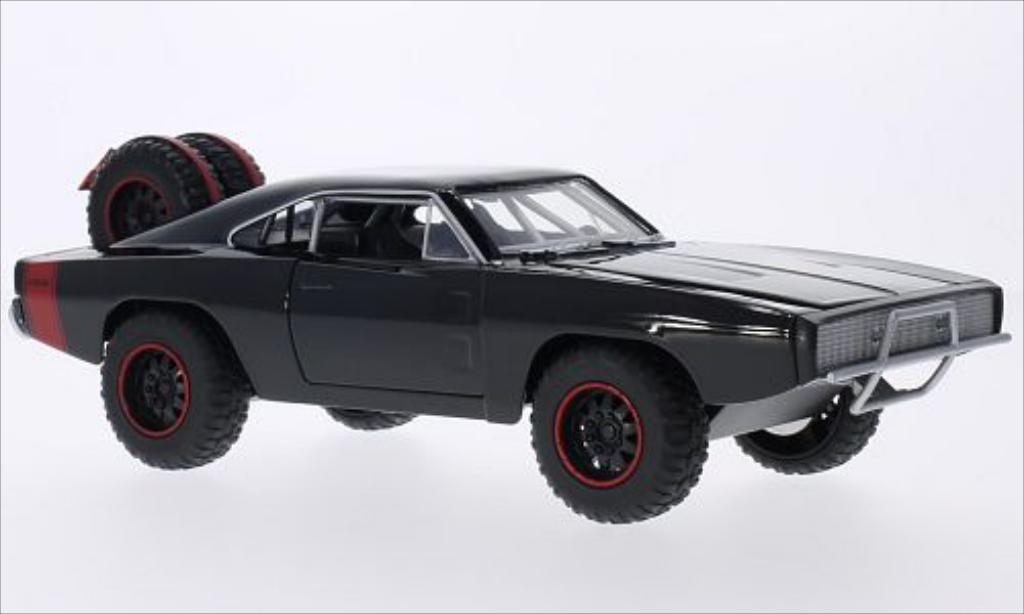 Dodge Charger 1/24 Jada Toys R/T Off Road nero 1970 modellino in miniatura