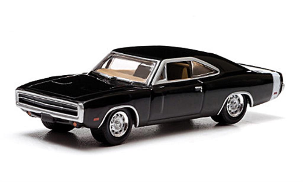 Dodge Charger 1/64 Greenlight nero/bianco Supernatural 1970 modellino in miniatura