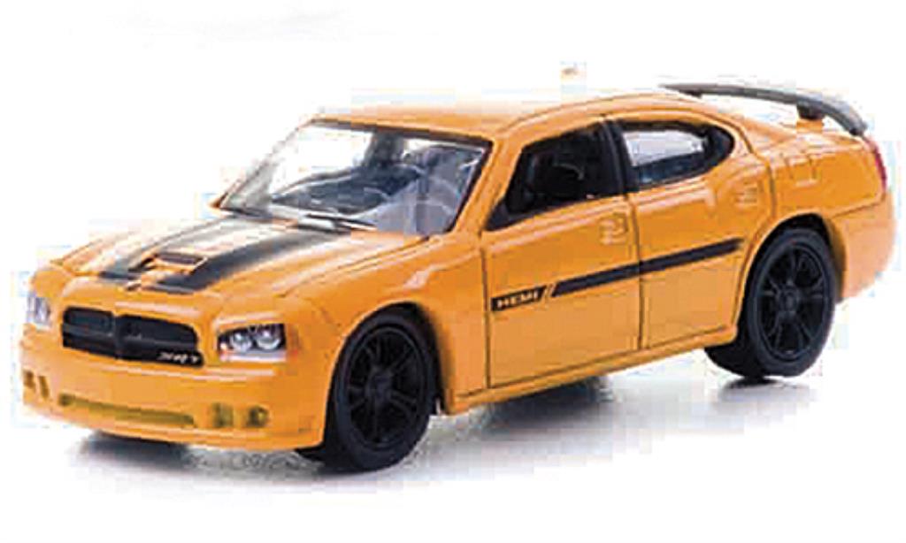 Dodge Charger 1/64 Greenlight SRT8 Custom giallo/nero mit Zusatzfelgen 2010 modellino in miniatura