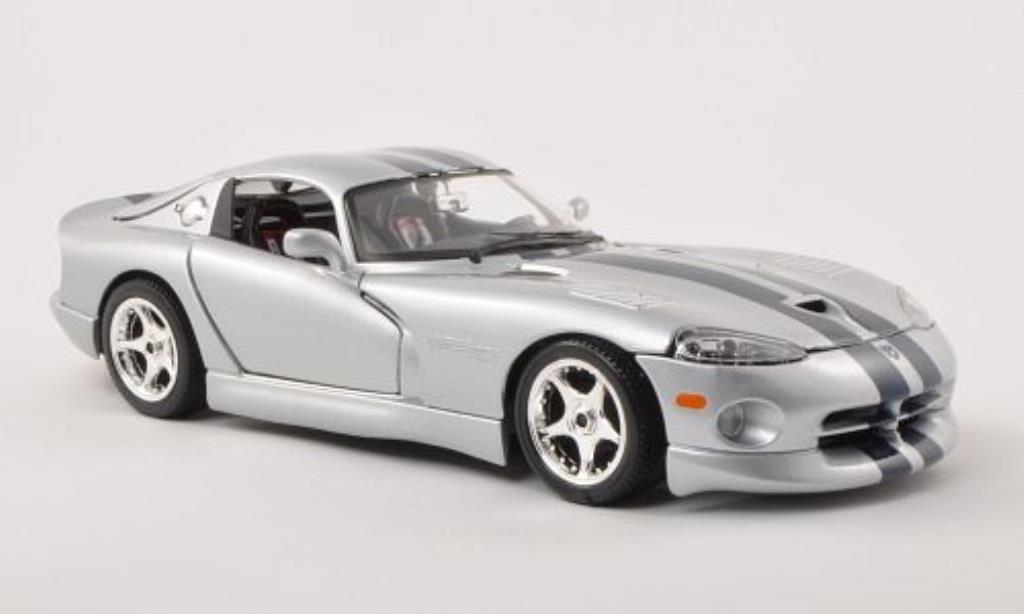 Dodge Viper GTS 1/18 Burago GTS Coupe grigio/blu modellino in miniatura