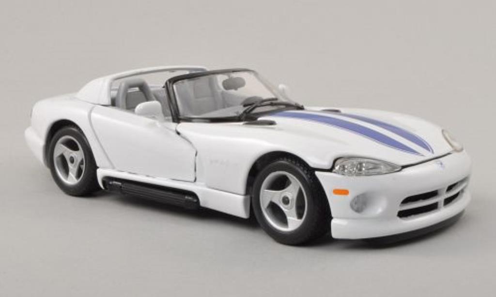 Dodge Viper 1/24 Burago RT/10 bianco/blu modellino in miniatura