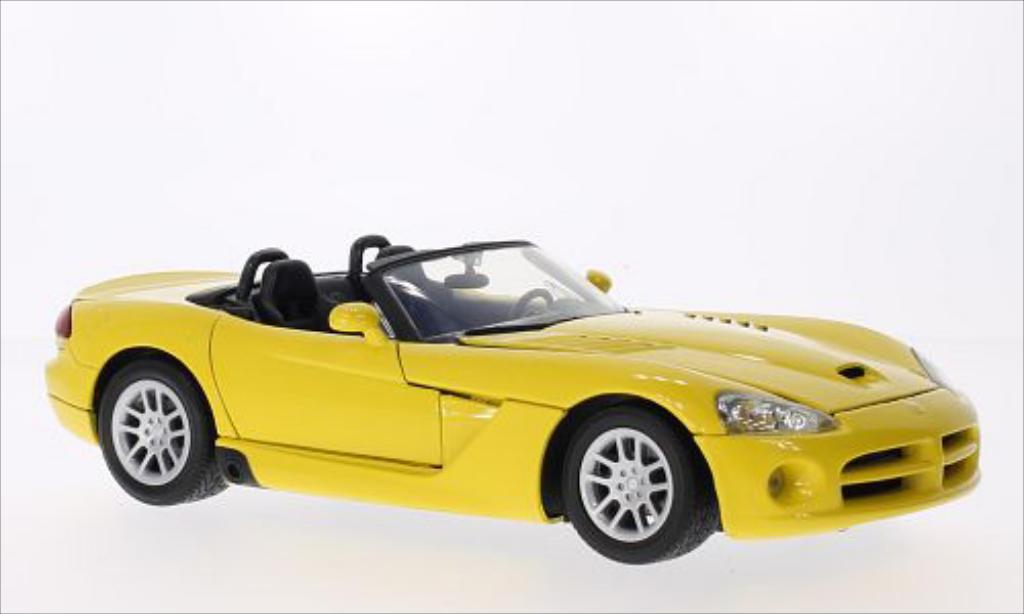 Dodge Viper 1/18 Motormax SRT-10 giallo 2003 modellino in miniatura