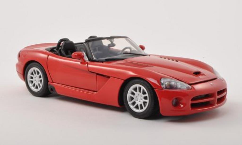 Dodge Viper 1/18 Motormax SRT-10 rosso 2003 modellino in miniatura